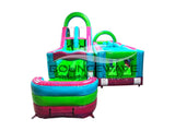 40ft Glow Rider Wrap-Around 2PC Wet/Dry Inflatable Obstacle Course - BounceWave Inflatable Sales