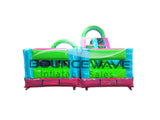 40ft Glow Rider Wrap-Around 2PC Wet/Dry Inflatable Obstacle Course - BounceWave Inflatable Sales