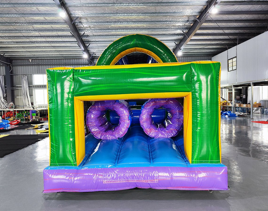 40ft Goombay Backyard Commercial Inflatable Obstacle Course - BounceWave Inflatable Sales