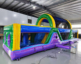 40ft Goombay Backyard Commercial Inflatable Obstacle Course - BounceWave Inflatable Sales