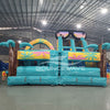 40ft Island Flow Wrap - Around 2PC Wet/Dry Inflatable Obstacle Course - BounceWave Inflatable Sales