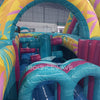 40ft Island Flow Wrap - Around 2PC Wet/Dry Inflatable Obstacle Course - BounceWave Inflatable Sales