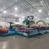 40ft Island Flow Wrap - Around 2PC Wet/Dry Inflatable Obstacle Course - BounceWave Inflatable Sales