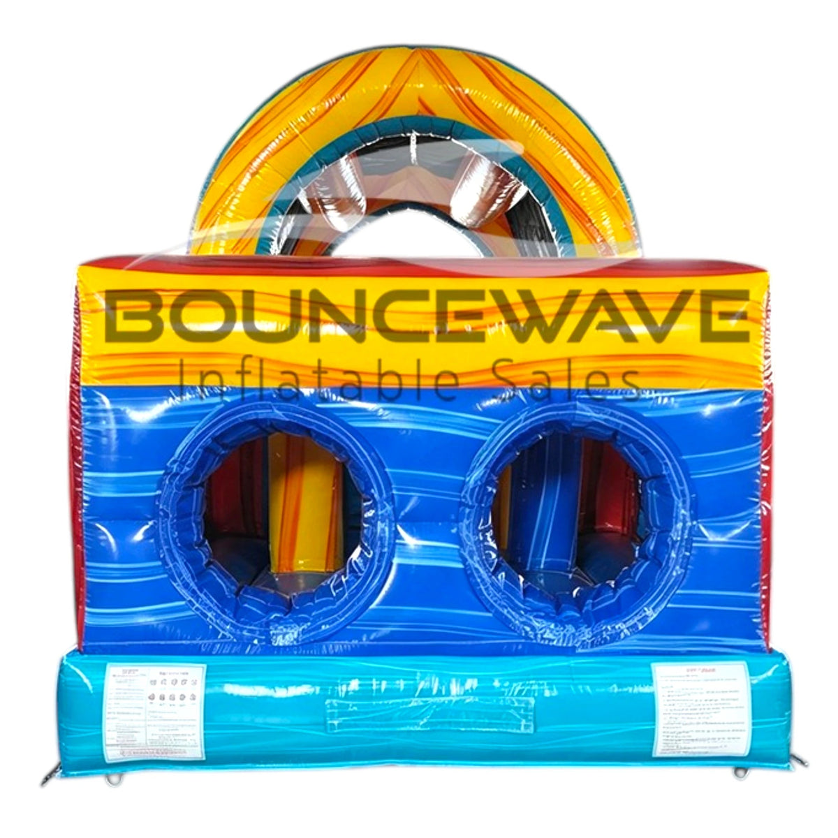 40ft Rip Tide Backyard Commercial Inflatable Obstacle Course - BounceWave Inflatable Sales