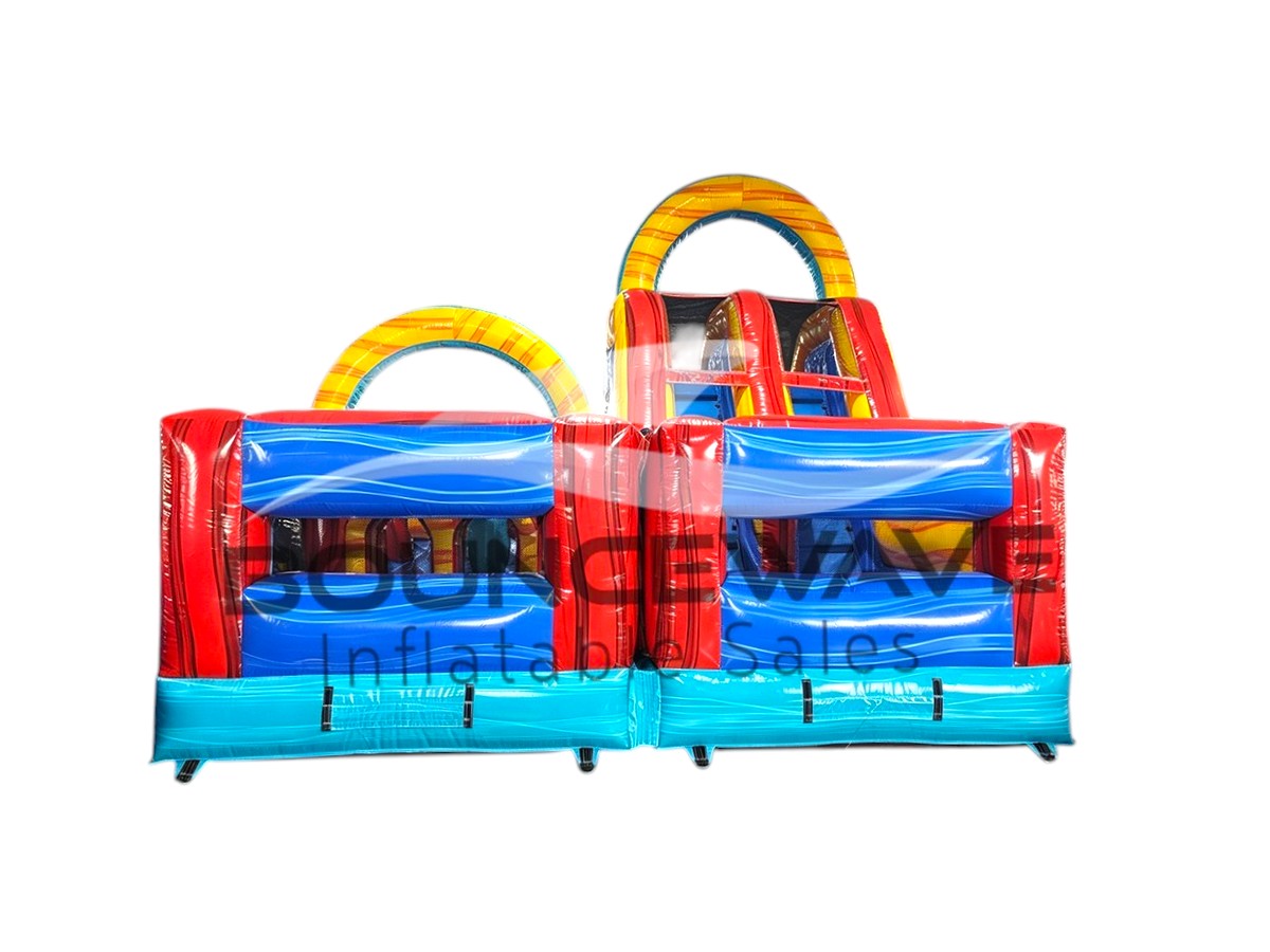 40ft Rip Tide Wrap-Around 2PC Wet/Dry Inflatable Obstacle Course