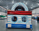 46ft American Thunder Commercial Hybrid Inflatable Obstacle Course - BounceWave Inflatable Sales