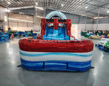 46ft American Thunder Commercial Hybrid Inflatable Obstacle Course - BounceWave Inflatable Sales