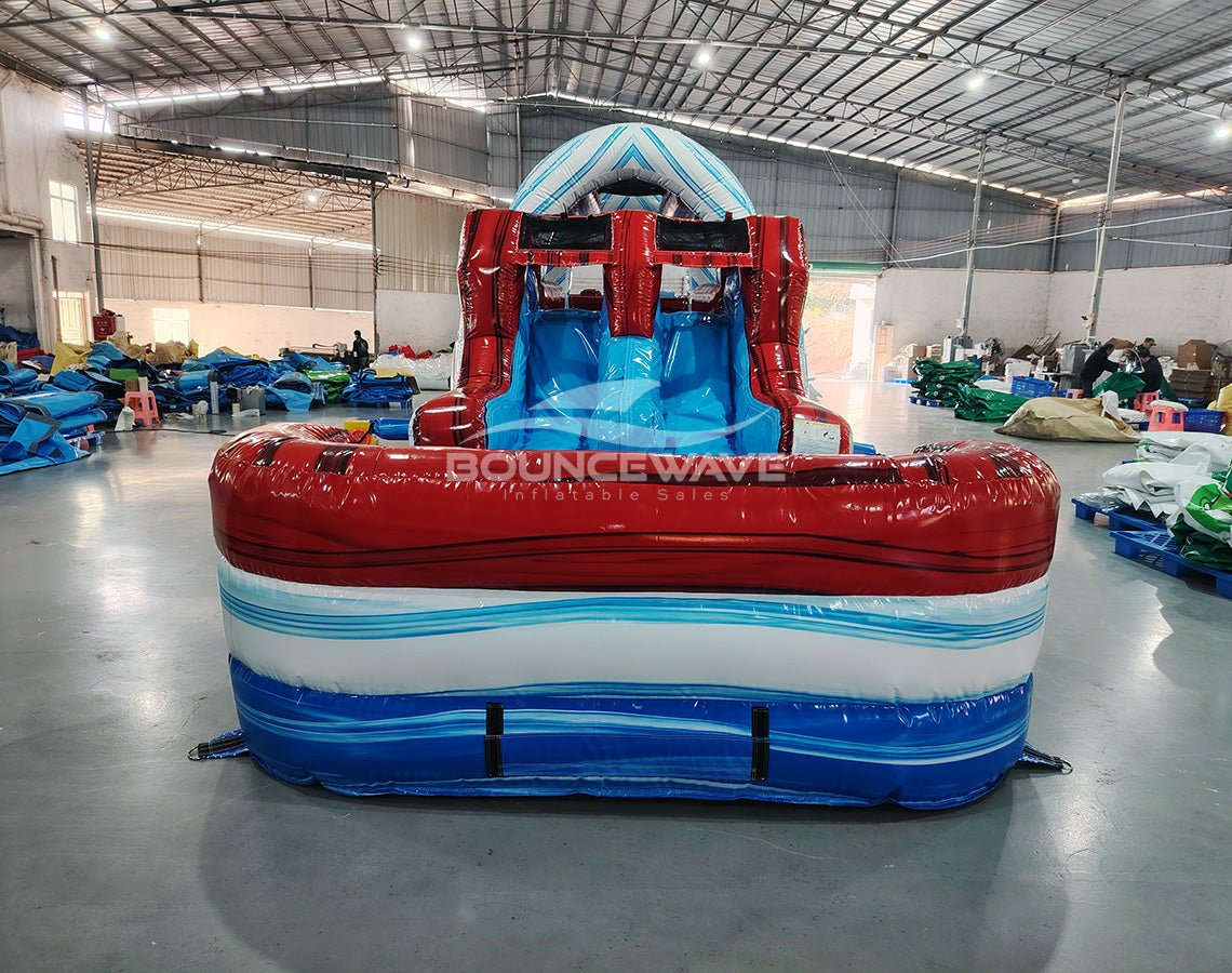 46ft American Thunder Commercial Hybrid Inflatable Obstacle Course - BounceWave Inflatable Sales