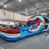 46ft American Thunder Commercial Hybrid Inflatable Obstacle Course - BounceWave Inflatable Sales
