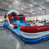 46ft American Thunder Commercial Hybrid Inflatable Obstacle Course - BounceWave Inflatable Sales