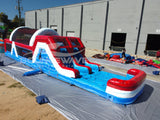 46ft American Thunder Hybrid Wet/Dry Inflatable Obstacle Course - BounceWave Inflatable Sales