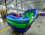 46ft AquaBolt "Flash" Hybrid Inflatable Obstacle Course - BounceWave Inflatable Sales