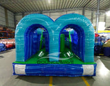 46ft AquaBolt "Flash" Hybrid Inflatable Obstacle Course - BounceWave Inflatable Sales