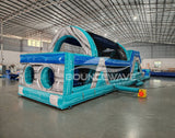 46ft Bahama Blast Hybrid Inflatable Obstacle Course - BounceWave Inflatable Sales