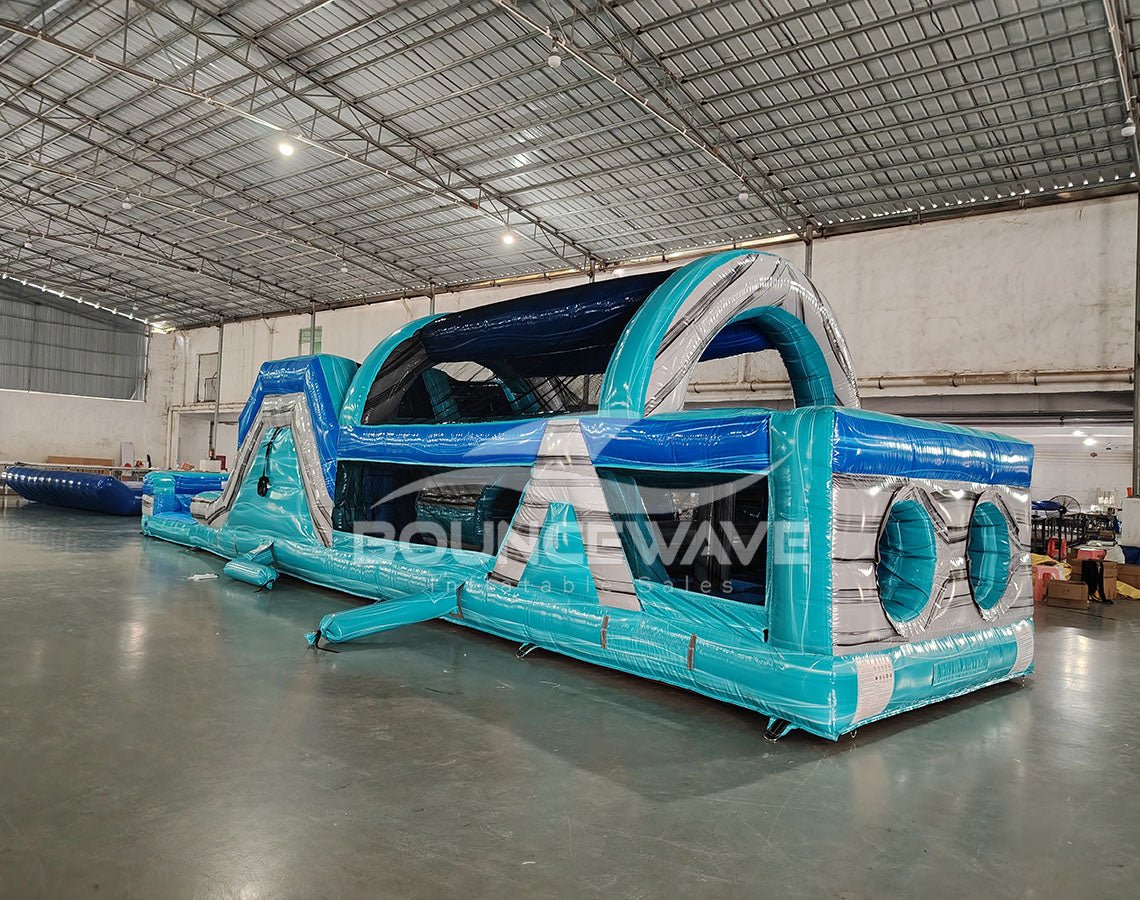 46ft Bahama Blast Hybrid Inflatable Obstacle Course