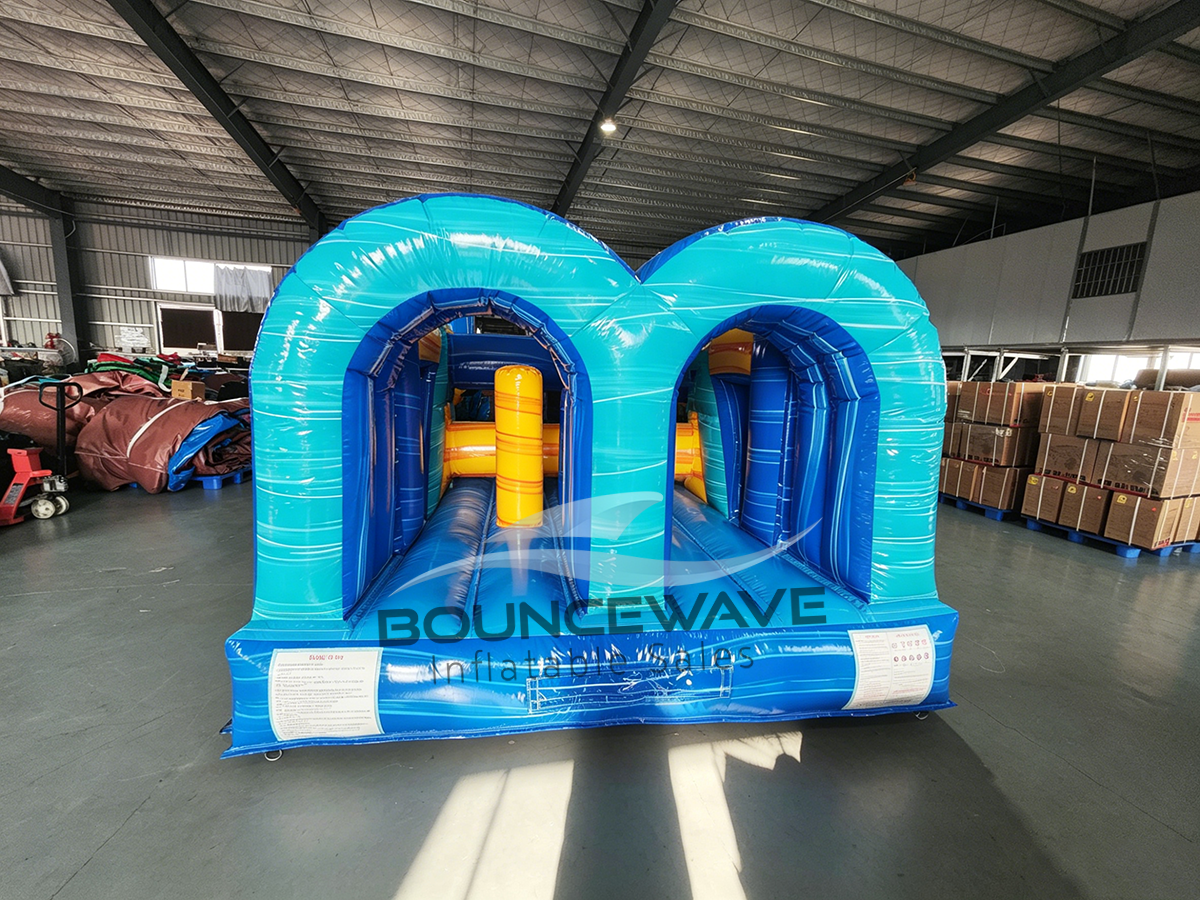 46ft Bimini "Flash" Hybrid Inflatable Obstacle Course - BounceWave Inflatable Sales
