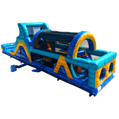 46ft Bimini Wave Hybrid Inflatable Obstacle Course - BounceWave Inflatable Sales