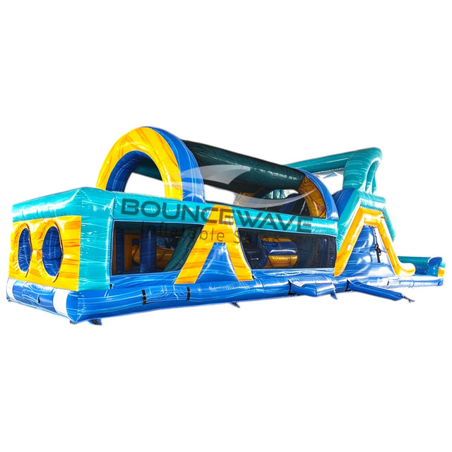 46ft Bimini Wave Hybrid Inflatable Obstacle Course - BounceWave Inflatable Sales