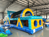 46ft Bimini Wave Hybrid Inflatable Obstacle Course - BounceWave Inflatable Sales