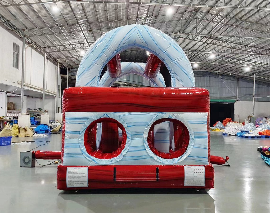 46ft Crimson Bay Commercial Hybrid Inflatable Obstacle Course