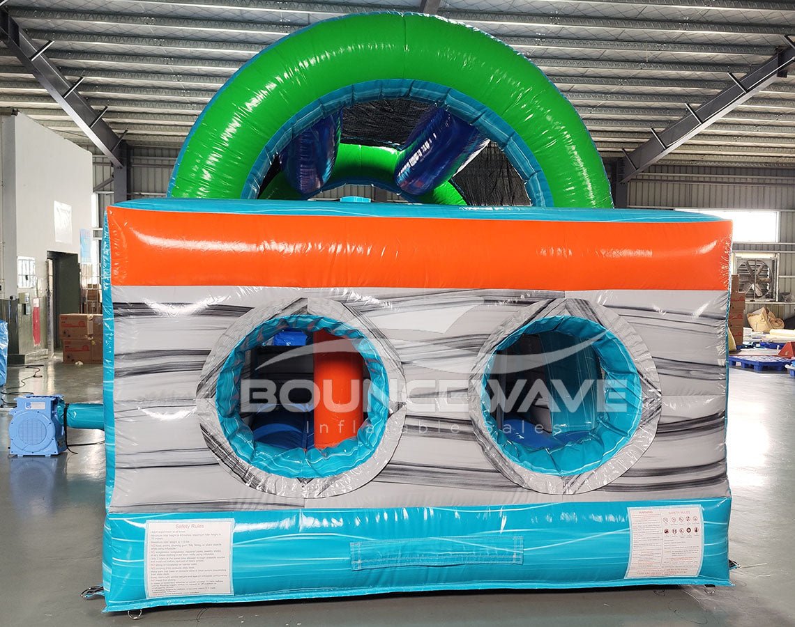 46ft Fiji Falls Commercial Hybrid Inflatable Obstacle Course - BounceWave Inflatable Sales
