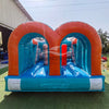 46ft Fiji Falls "Flash" Hybrid Inflatable Obstacle Course - BounceWave Inflatable Sales