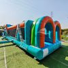 46ft Fiji Falls "Flash" Hybrid Inflatable Obstacle Course - BounceWave Inflatable Sales