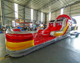 46ft Fire Island Hybrid Inflatable Obstacle Course - BounceWave Inflatable Sales
