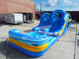 46ft Flashpoint Falls Commercial Hybrid Inflatable Obstacle Course - BounceWave Inflatable Sales