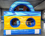46ft Flashpoint Falls Commercial Hybrid Inflatable Obstacle Course - BounceWave Inflatable Sales