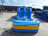 46ft Flashpoint Falls Commercial Hybrid Inflatable Obstacle Course - BounceWave Inflatable Sales