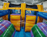 46ft Goombay "Flash" Hybrid Inflatable Obstacle Course - BounceWave Inflatable Sales