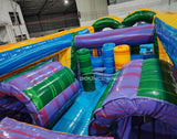 46ft Goombay "Flash" Hybrid Inflatable Obstacle Course - BounceWave Inflatable Sales