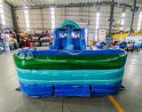 46ft Island Drop Hybrid Inflatable Obstacle Course - BounceWave Inflatable Sales