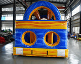 46ft Lava Falls Hybrid Inflatable Obstacle Course - BounceWave Inflatable Sales