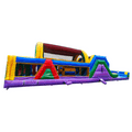 46ft Multi Color Marble Hybrid Wet/Dry Inflatable Obstacle Course