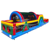 46ft Primary Marble Hybrid Wet/Dry Inflatable Obstacle Course - BounceWave Inflatable Sales