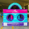 46ft Purple Palace Teal Hybrid Inflatable Obstacle Course - BounceWave Inflatable Sales