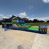 46ft Radioactive Run Hybrid Inflatable Obstacle Course - BounceWave Inflatable Sales