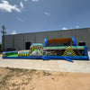 46ft Radioactive Run Hybrid Inflatable Obstacle Course - BounceWave Inflatable Sales