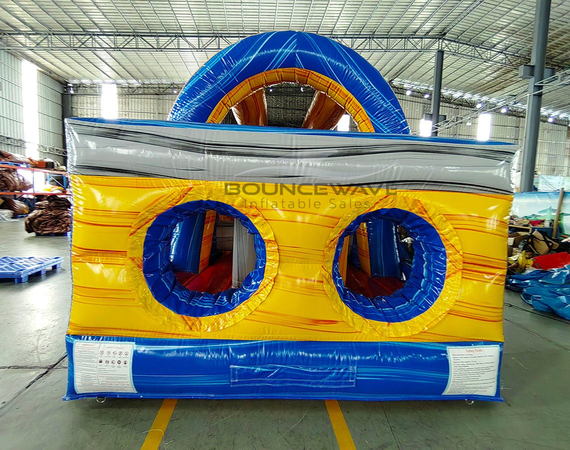 46ft Rip Curl Hybrid Wet/Dry Inflatable Obstacle Course - BounceWave Inflatable Sales