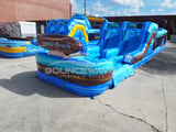 46ft South Beach Flash Hybrid Inflatable Obstacle Course – Limited Edition with Detachable Tarps - BounceWave Inflatable Sales
