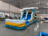 46ft Surfs Up Hybrid Wet/Dry Inflatable Obstacle Course - BounceWave Inflatable Sales