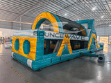 46ft Surfs Up Hybrid Wet/Dry Inflatable Obstacle Course - BounceWave Inflatable Sales