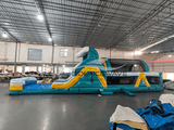 46ft Surfs Up Hybrid Wet/Dry Inflatable Obstacle Course - BounceWave Inflatable Sales