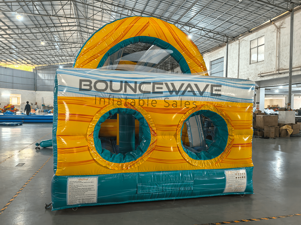 46ft Surfs Up Hybrid Wet/Dry Inflatable Obstacle Course - BounceWave Inflatable Sales