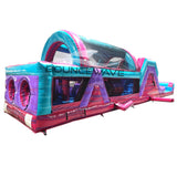 46ft Ultra Shock Hybrid Wet/Dry Inflatable Obstacle Course - BounceWave Inflatable Sales