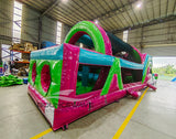 46ft Glow Rider Hybrid Wet/Dry Inflatable Obstacle Course
