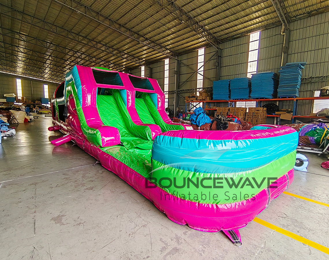 46ft Glow Rider Hybrid Wet/Dry Inflatable Obstacle Course