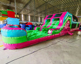 46ft Glow Rider Hybrid Wet/Dry Inflatable Obstacle Course